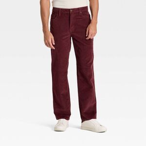 Goodfellow & Co - Men's Straight Fit Corduroy 5-Pocket Pants - Goodf Dark Red